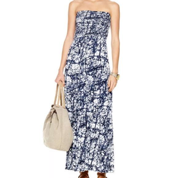 Michael Kors Smocked Tie Dye Maxi Dress - Picture 2 of 8